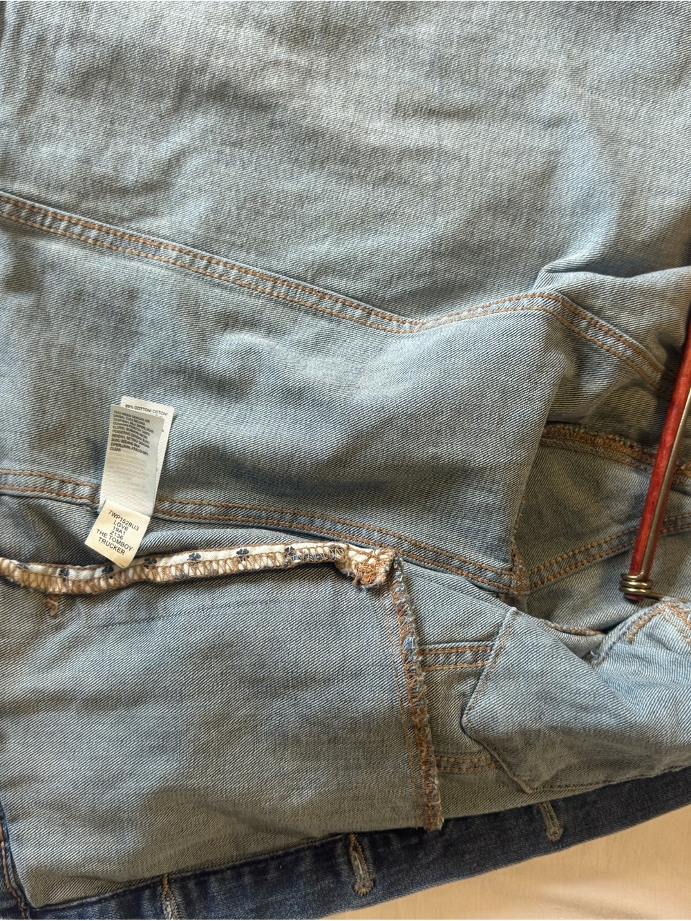 Lucky Brand Medium Wash Blue Denim Jacket - Picture 7 of 7